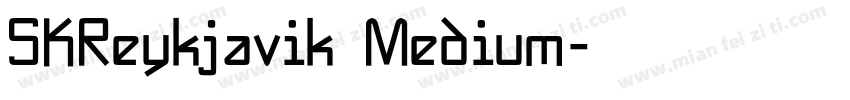 SKReykjavik Medium字体转换
